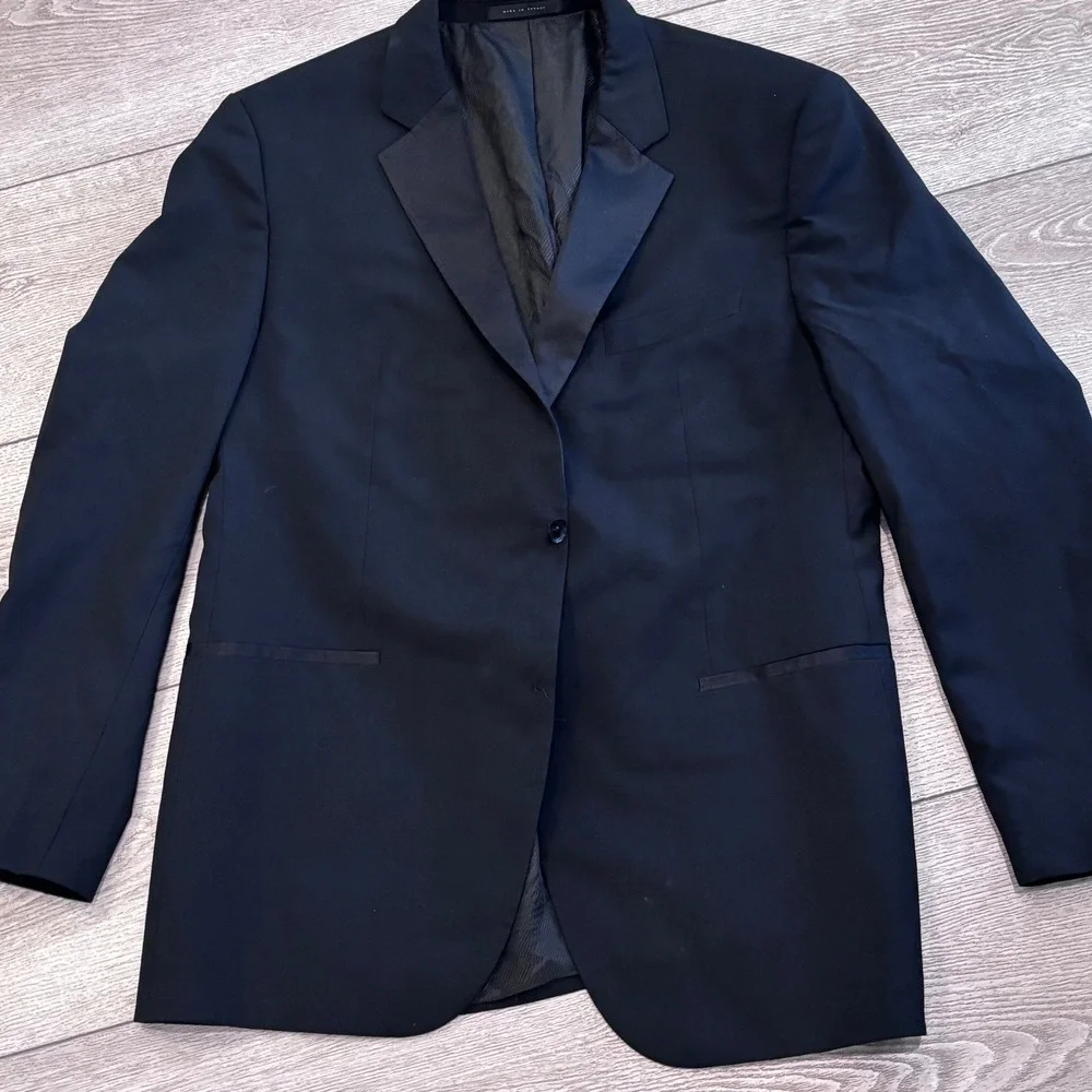 Hugo Boss Tuxedo Blazer Mens 46R Black Formal Jacket The Stars75/Glamour3 - Picture 1 of 10